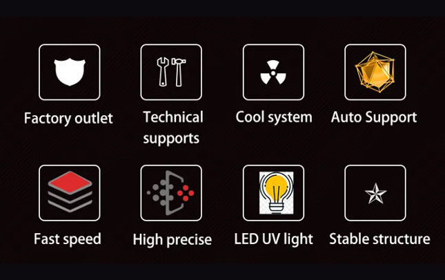 DLP 3D printer core features