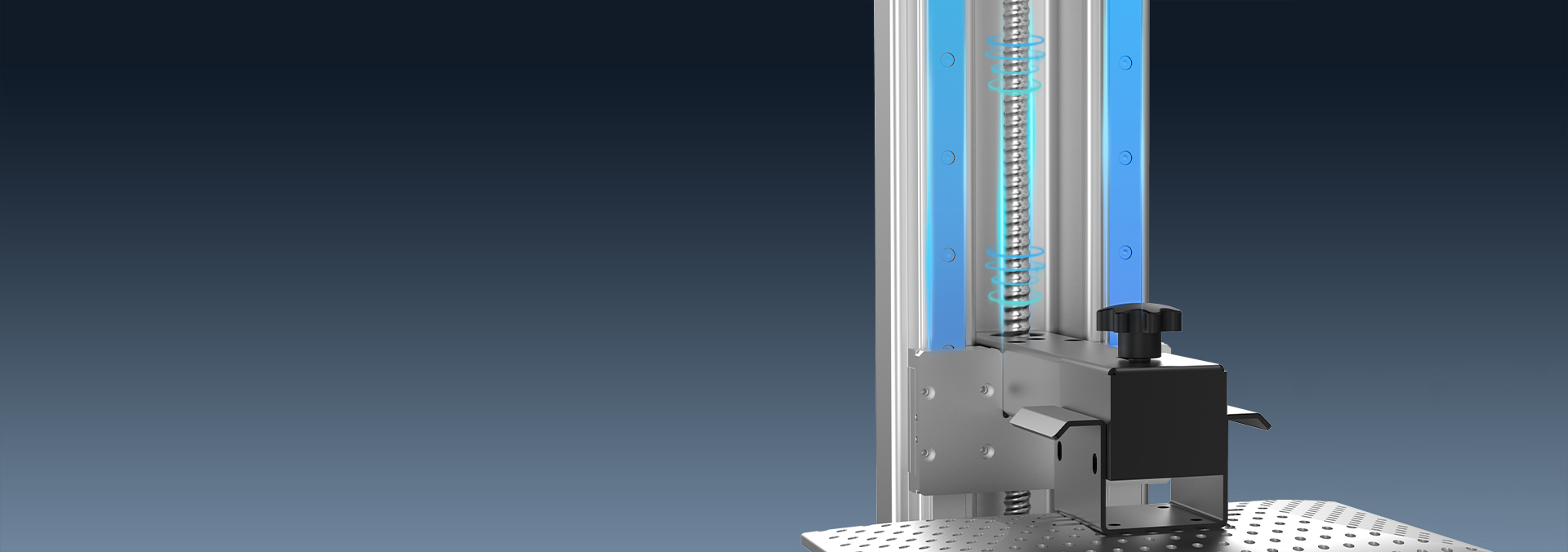 Dual linear rail + ball screw
