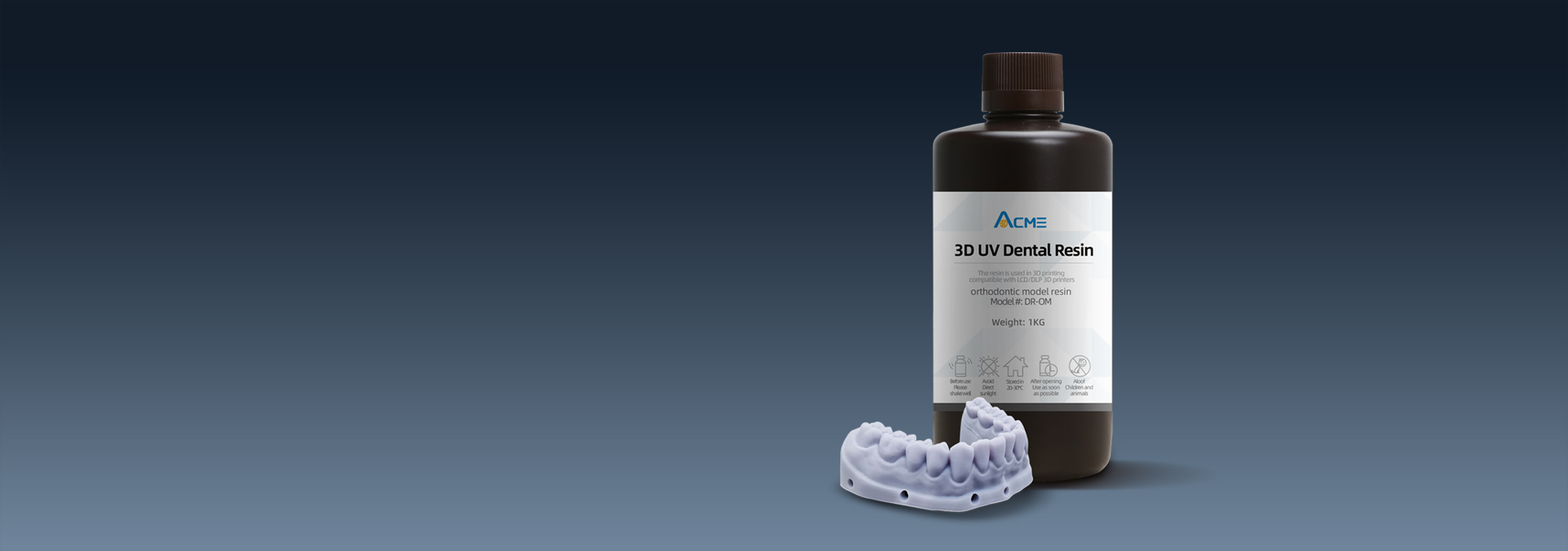 It works better with  Orthodontic model resin